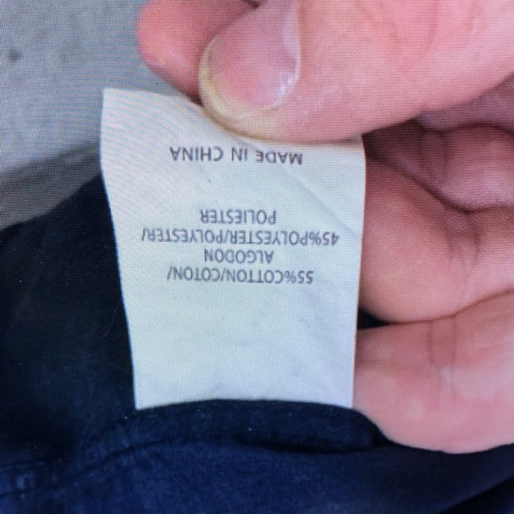 Men's Navy Blue Patterned Short Sleeve Shirt - Picture 3 of 6